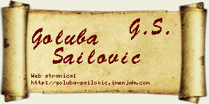 Goluba Sailović vizit kartica